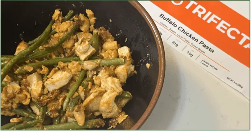 Trifecta's keto-friendly Buffalo Chicken Pasta