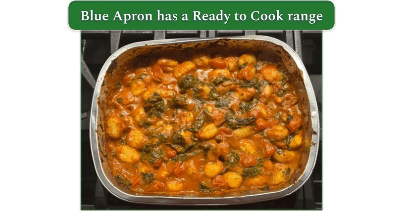Blue Apron’s Ready To Cook Cheesy Tomato Gnocchi