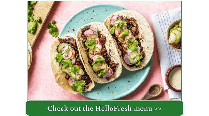 HelloFresh's Sesame Beef Tacos