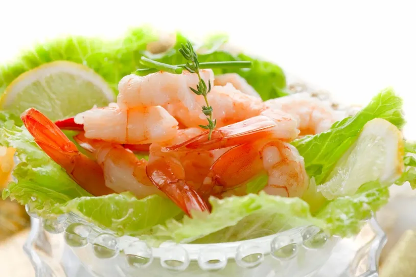 Prawn cocktail in a glass