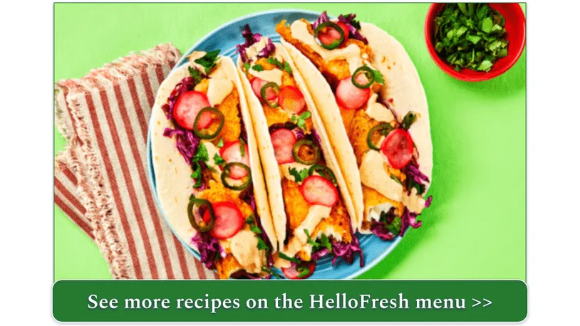HelloFresh's Baja Fish Tacos