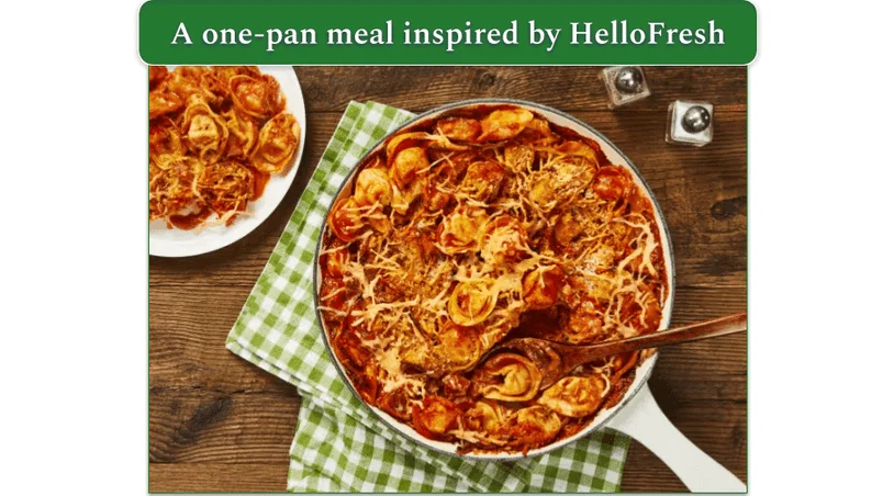 HelloFresh's One-Pan Trattoria Tortelloni Bake