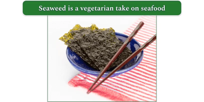 Nori in a bowl alongside a pair of chopsticks