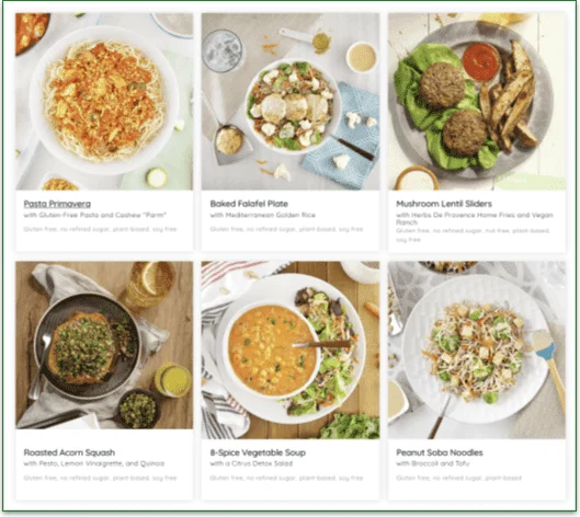 Screenshot of Sprinly's menu