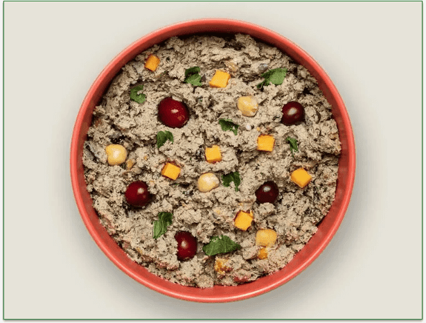 Bowl of Ollie's Fresh Lamb with Cranberries recipe