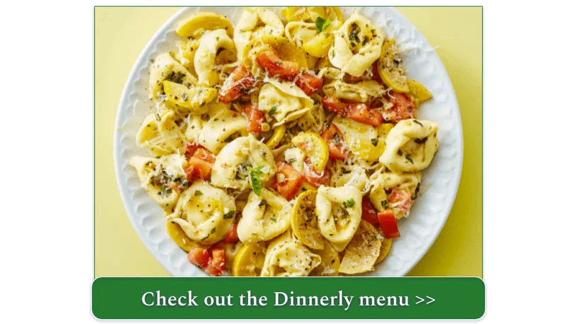 Dinnerly's Tortelloni Pesto Primavera