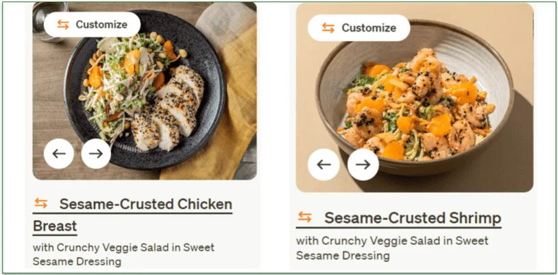 Tovala's Sesame-Crusted Chicken Breast and Sesame-Crusted Shrimp