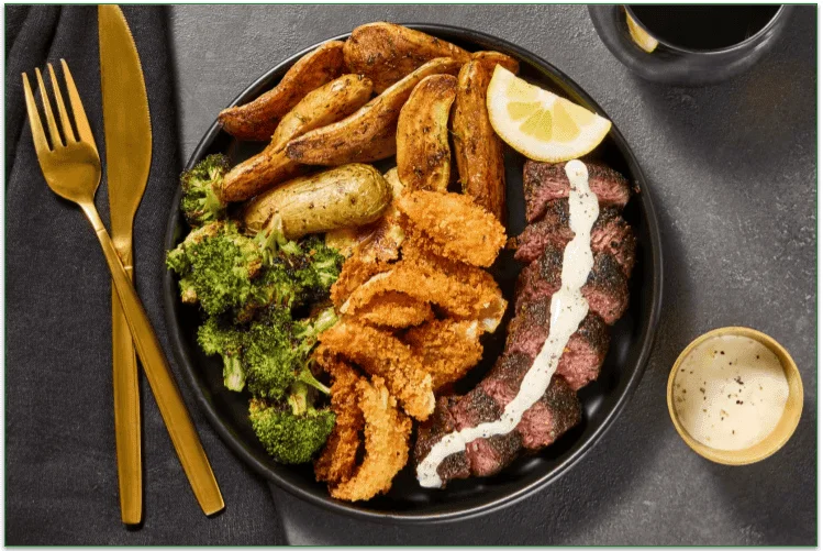 Bavette Steak & Creamy Horseradish Sauce from HelloFresh