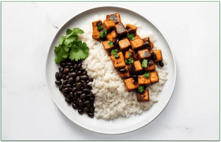 Trifecta's Tofu & Rice Chipotle Bowl that is free from gluten