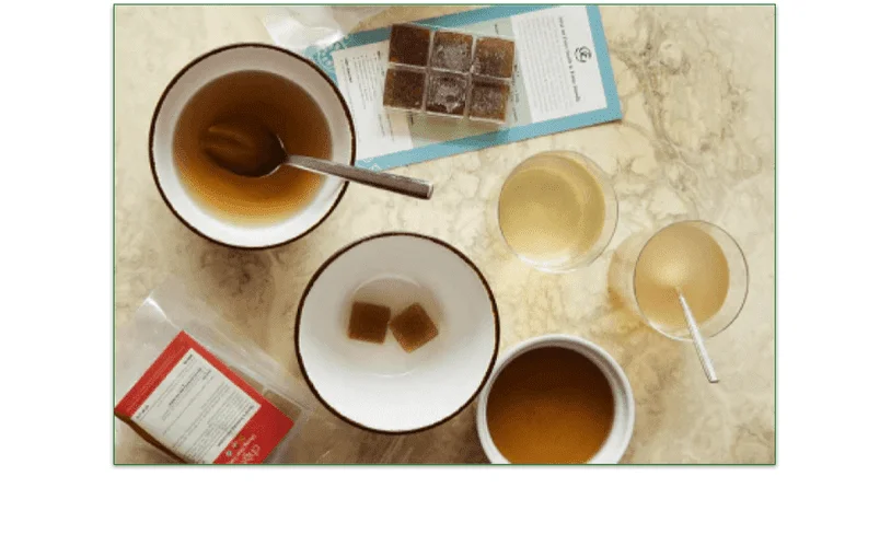 Chiyo's frozen broth cubes and teas