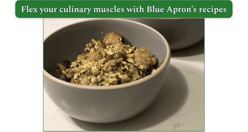 Blue Apron’s Seared Scallops and Garlic Herb Risotto