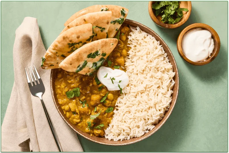 Curried Chickpea & Butternut Squash Stew from HelloFresh