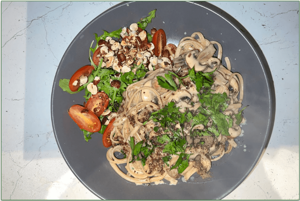 Green Chef's Mushroom Truffle Linguine
