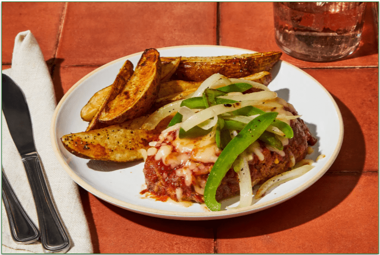 everyplate's Pepper Jack-Stuffed Beef Meatloaves