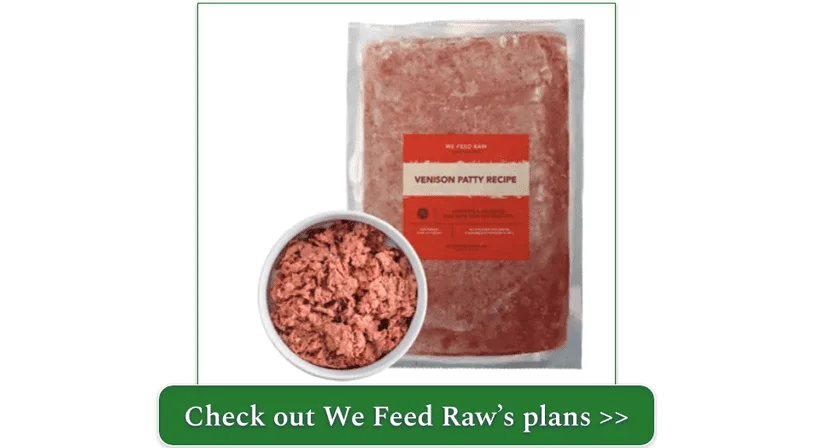 We Feed Raw's venison patty