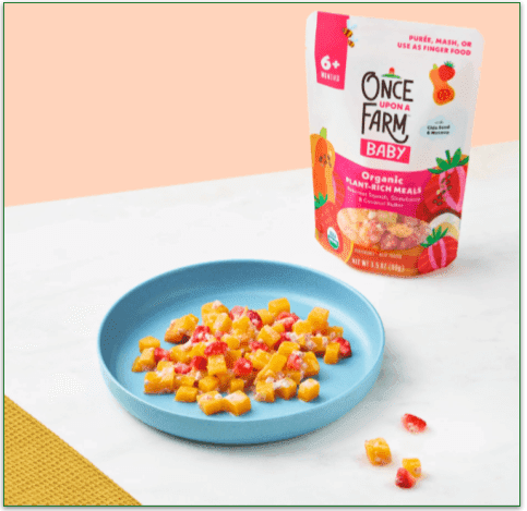 A surprising fusion of Butternut Squash and Strawberry with Coconut, enriched with quinoa, banana, and spinach.