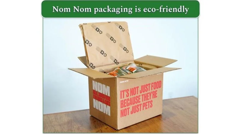 Image of Nom Nom meals in a cardboard box