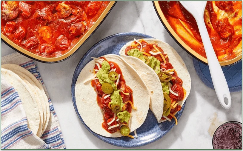 Oven-Baked Chicken Tacos by Blue Apron