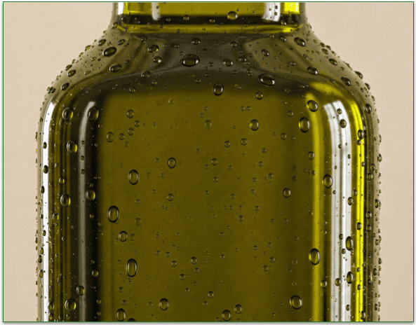 A bottle of oil derived from avocados.