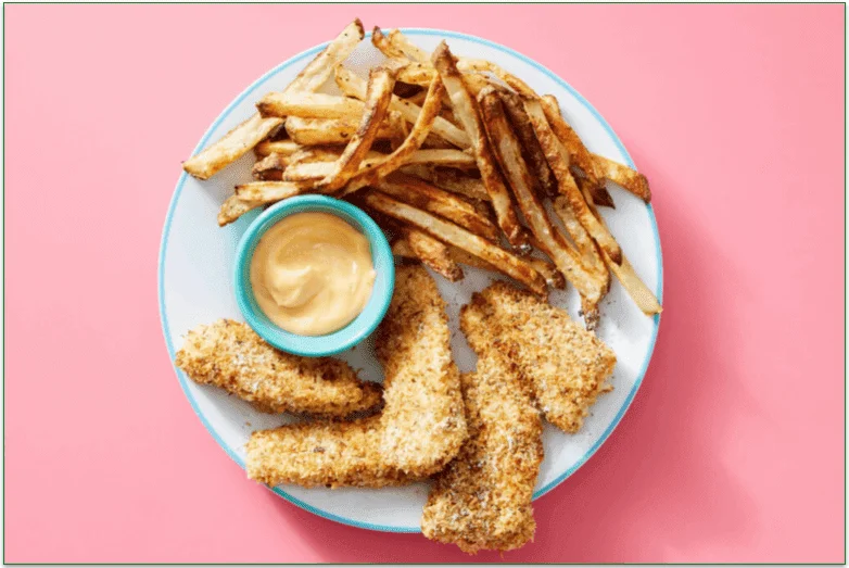 Crispy Ranch Fish Sticks with Oven Fries from Dinnerly