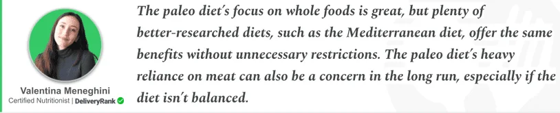 nutritionist quote about the paleo diet