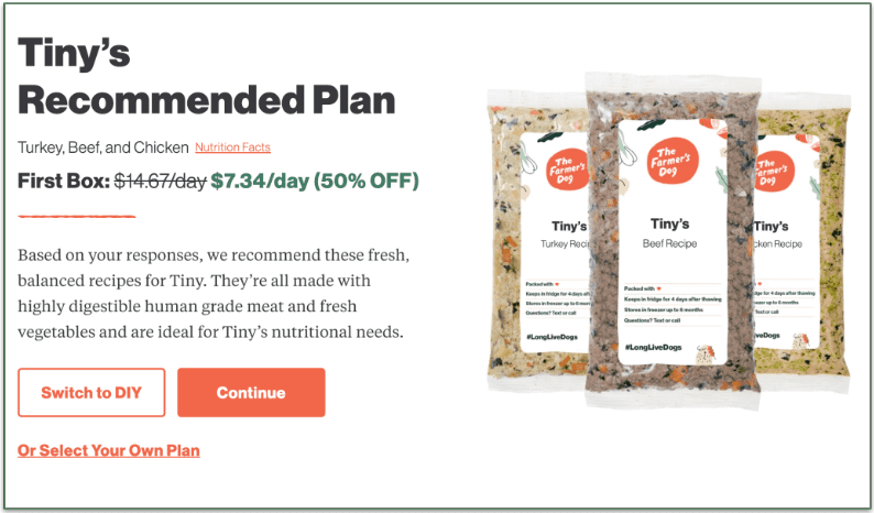 The Farmer’s Dog offers introductory savings