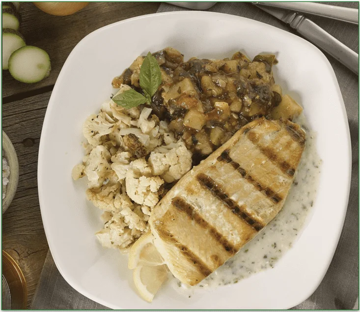 BistroMD's Grilled Salmon with Creamy Pesto