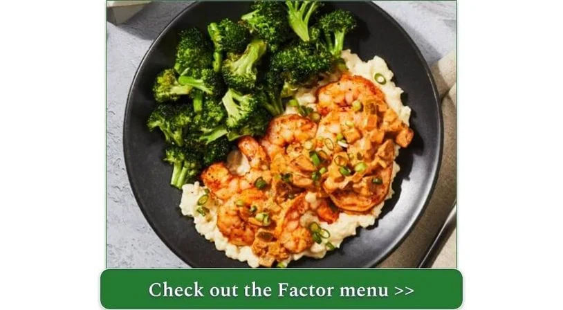 A plate of shrimp and broccoli