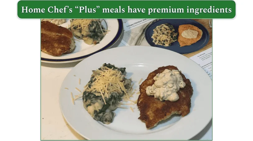 Home Chef’s Crispy Chicken and Black Garlic Crema