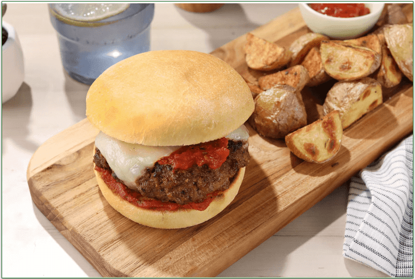 Home Chef's Spicy Italian-Style Cheeseburger