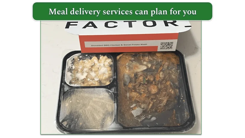 A microwaveable dinner from Factor