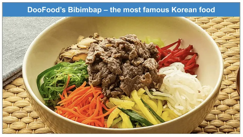 doofood menu, bibimbap