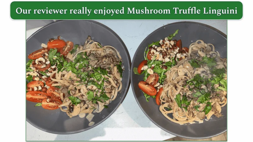 Mushroom Truffle Linguini by Green Chef