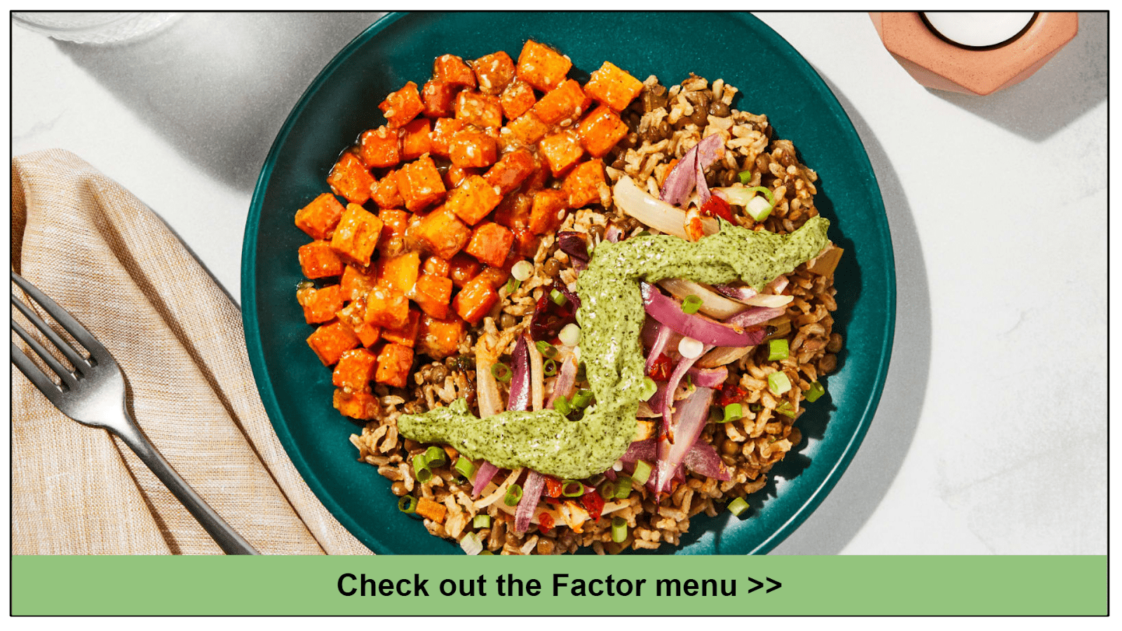 Factor Vegan Meal Delivery Menu and Options