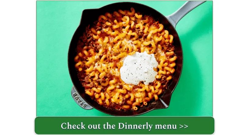 Dinnerly's No Chop! Beef Taco Pasta Bake with Sour Cream