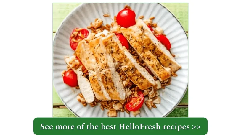 a screenshot of hellofresh's Pan-Seared Chicken with Herbs De Provence