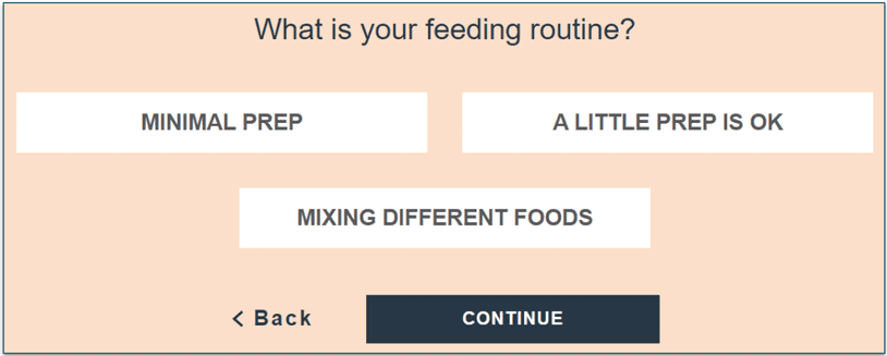I like that the feeding routine is also among considerations