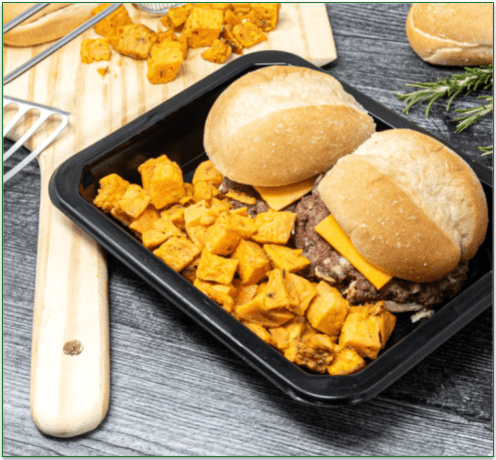 Icon Meals' Bacon Cheddar Slices & Sweet Potatoes