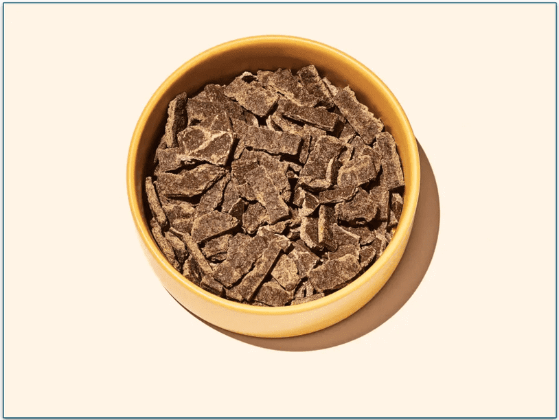 A bowl of Sundays' dog food