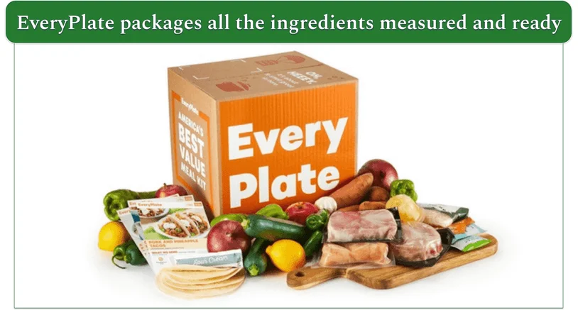 a screenshot of everyplate's ready to use ingredients
