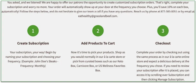 grassland beef, subscriptions