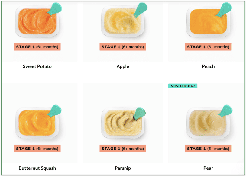 Babyblends for babies aged 6+ months