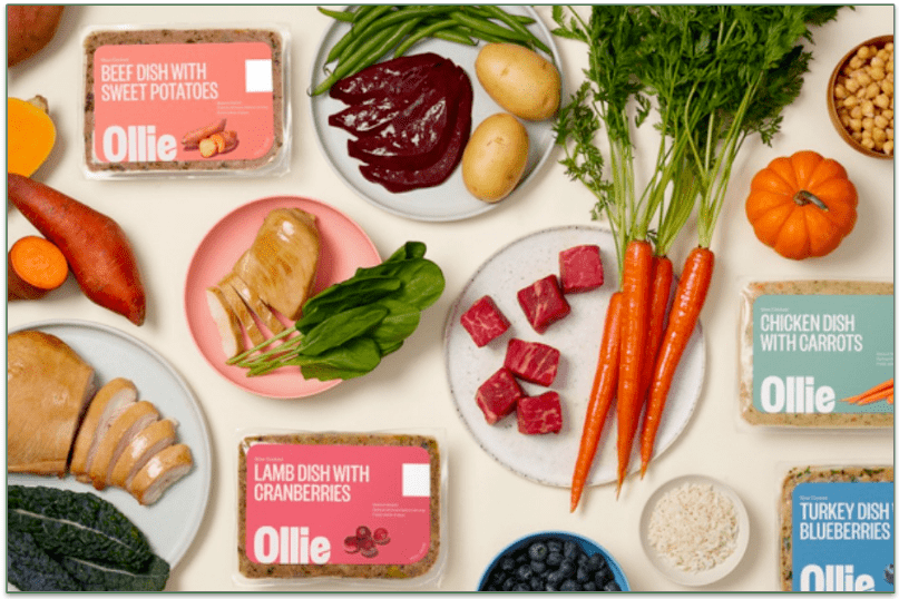 a picture of Ollie’s chicken, beef, and turkey recipes