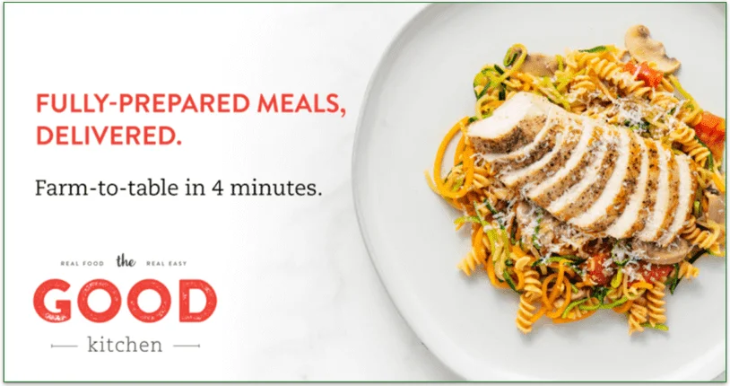 A plated meal from The Good Kitchen