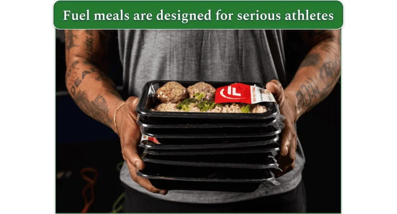 An image of the meals you can expect from a Fuel Meals subscription