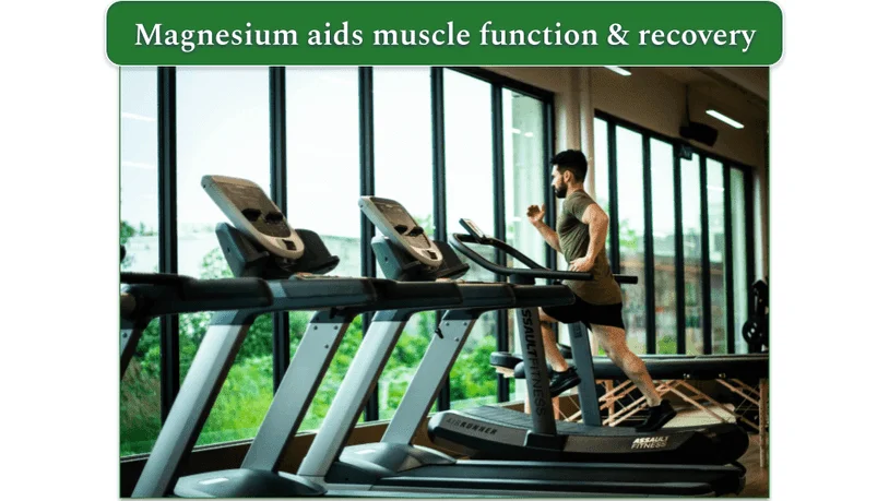 a person running on a treadmill at the gym