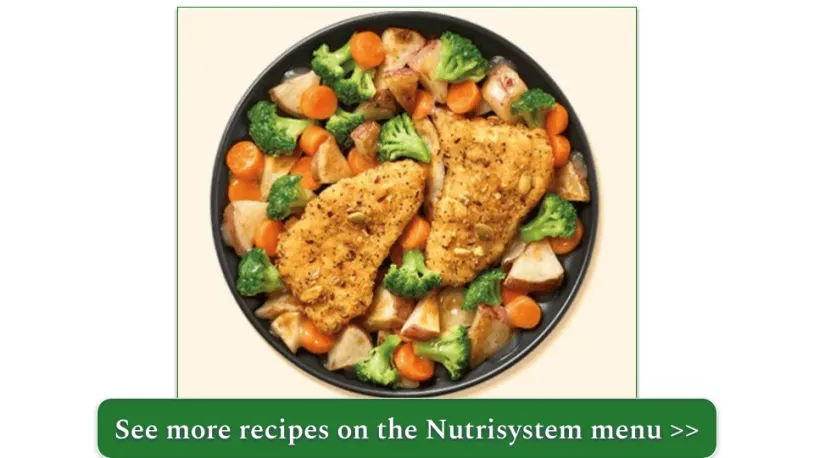 Nutrisystem's Grain-Crusted Pollock With Vegetables