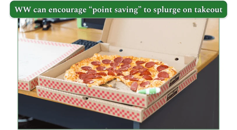 Takeout box of pizza