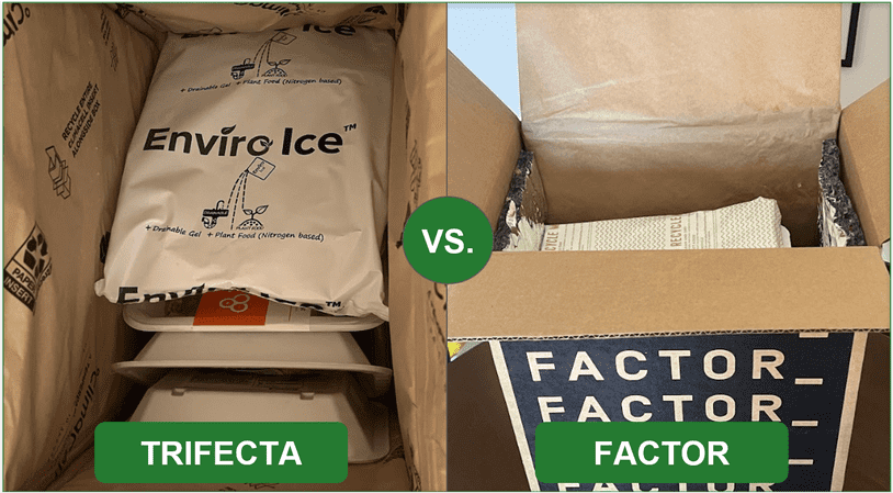 Trifecta vs. Factor's packaging