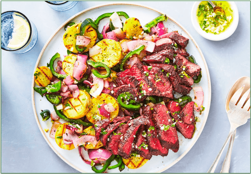 Marley Spoon's Steak and Herb Salsa